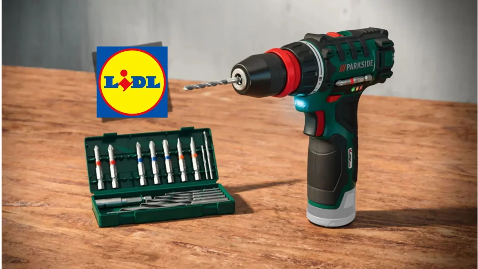 Lidl derruba preço da parafusadeira sem fio Parkside 12 V para 15 €