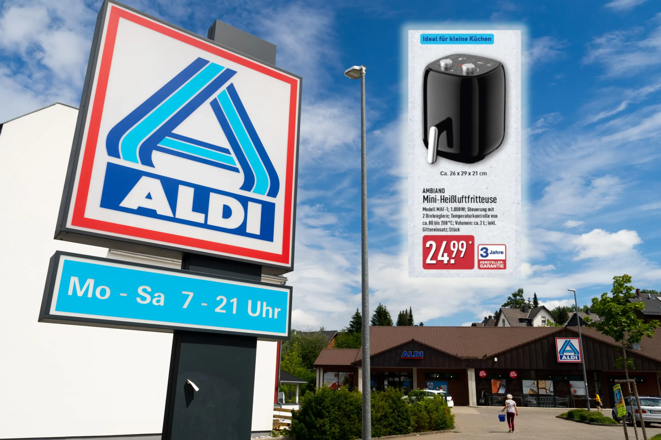Aldi põe airfryer compacta Ambiano a 25 € até sábado; estoque limitado
